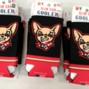 NEW 4 (FOUR) EL PASO CHIHUAHUAS TWO SIDED SLIM COOLER
